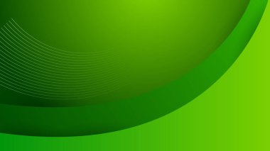 Soyut yeşil arkaplan. Sunum tasarımı için vektör illüstrasyonu, pilot şablonu tasarımı