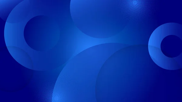Astratto Poster Sfondo Blu Con Dinamica Tecnologia Rete Illustrazione Vettoriale — Vettoriale Stock