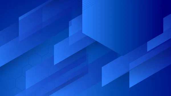 Diseño Pancarta Con Patrón Diagonal Rayas Azul Oscuro Fondo Azul — Vector de stock