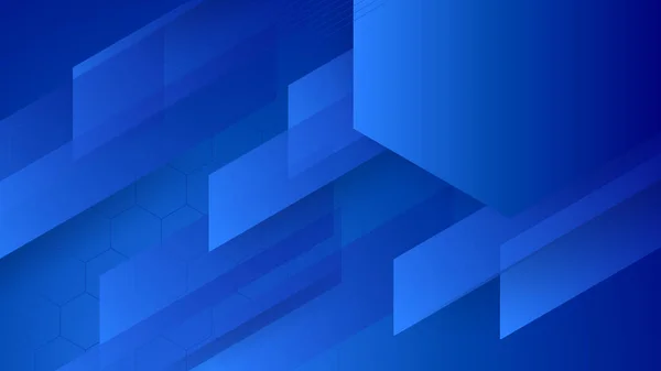 Fondo Presentación Abstracta Azul Moderno Con Sombra Estratificado Rectángulo Luz — Vector de stock