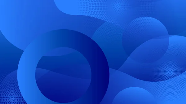 現代の青の幾何学的図形抽象的な現代技術の背景デザイン ベクトル抽象グラフィックプレゼンテーションデザインバナーパターン背景Webテンプレート — ストックベクタ