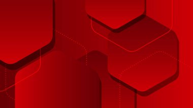 Soyut kırmızı arkaplan. Vektör soyut grafik tasarım sancak deseni sunum arkaplan şablonu.