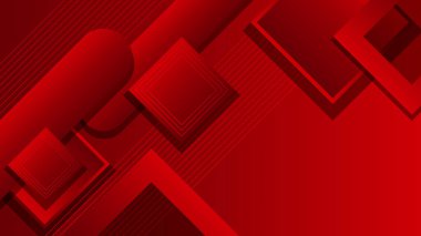 Soyut kırmızı arkaplan. Vektör soyut grafik tasarım sancak deseni sunum arkaplan şablonu.