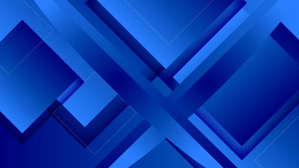 Minimale Geometrische Blaue Geometrische Formen Lichttechnologie Hintergrund Abstraktes Design Vektor — Stockvektor