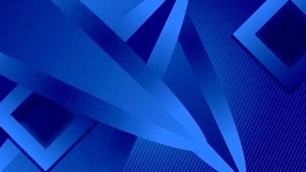 Mínimo Geométrico Azul Formas Geométricas Tecnología Luz Fondo Diseño Abstracto — Archivo Imágenes Vectoriales