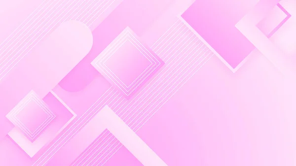 Abstraktes Rosa Hintergrund Mit Sauberen Eleganten Geometrischen Formen Textur Dekorationselemente — Stockvektor