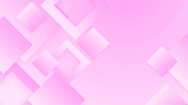 Abstrait Fond Rose Avec Des Formes Géométriques Élégantes Propres Éléments — Image vectorielle