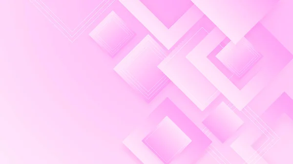 Fondo Rosa Abstracto Con Formas Geométricas Elegantes Limpias Elementos Decoración — Vector de stock