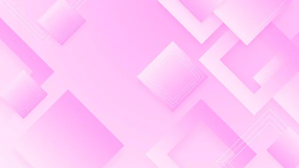 Fondo Rosa Abstracto Con Formas Geométricas Elegantes Limpias Elementos Decoración — Vector de stock