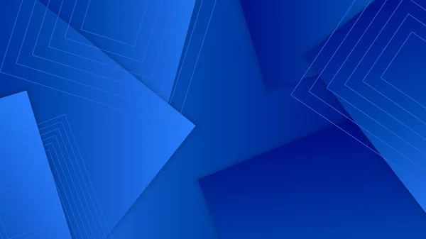 Blaue Geometrische Formen Abstrakten Modernen Technologie Hintergrunddesign Vektor Abstrakt Grafische — Stockvektor