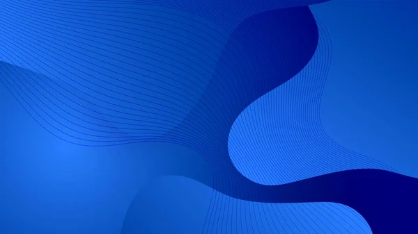 抽象的な青の背景 現代的なシンプルな青の抽象的な背景プレゼンテーションデザイン企業や機関のための — ストックベクタ