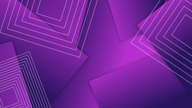 Basit temiz geometrik şekillere sahip soyut mor arkaplan