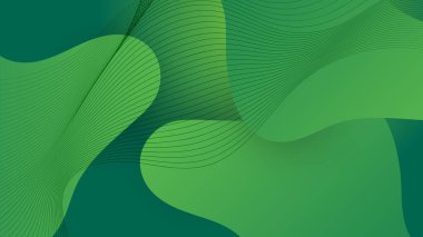 Sunum tasarımı kapağı için soyut yeşil arkaplan