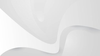 Soyut gri beyaz yüksek teknolojili çokgen şirket arka planı