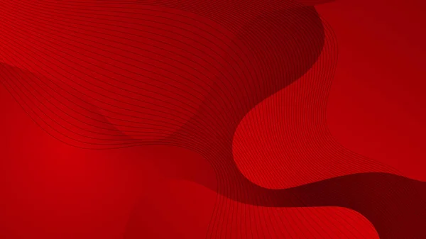 Абстрактний Червоний Векторний Фон Смугами — стоковий вектор
