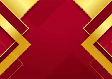 Modern soyut kırmızı siyah altın arka plan. Vektör soyut grafik tasarım sancak deseni sunum arkaplan şablonu.