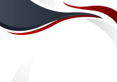 Beyaz arkaplanda soyut mavi siyah geometrik şekiller