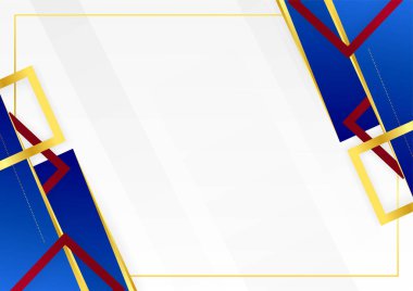 kurumsal stil geometrik mavi ve altın renkli soyut tasarım arkaplanı