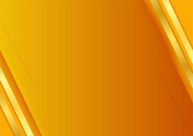 Modern kurumsal soyut geometrik turuncu ve altın renkli sunum tasarımı arka plan