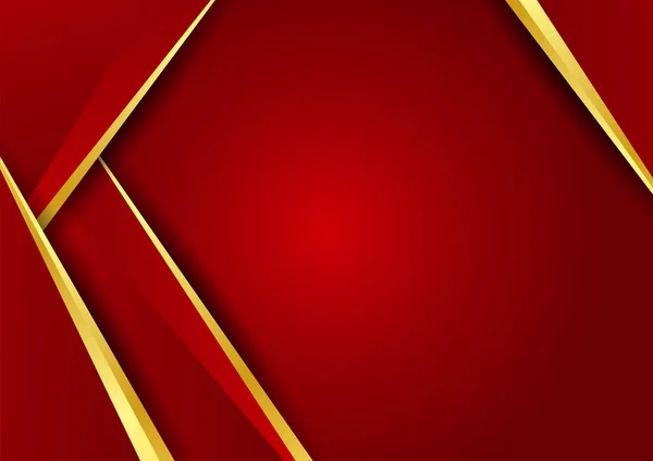 Корпоративный Стиль Геометрический Красный Золотой Красочный Абстрактный Дизайн Фона Презентации — стоковый вектор