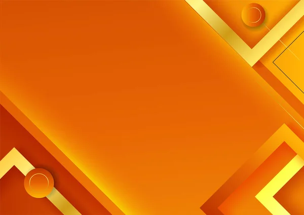 Företagsstil Geometriska Orange Och Guld Färgglada Abstrakt Presentation Design Bakgrund — Stock vektor