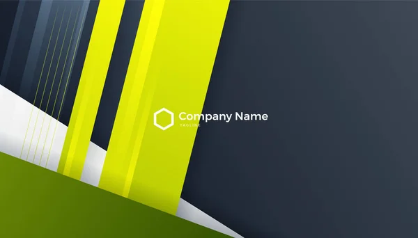 Minimalist Business Card Template Elegant Clean Design Concept — Stock Vector