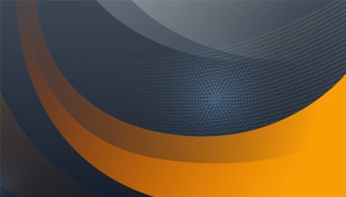 Arka plan dalgalar ile siyah ve turuncu