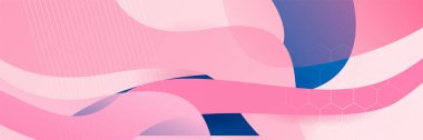 Pembe ve mavi soyut arkaplan. Vektör soyut grafik tasarım pankart şablonu.