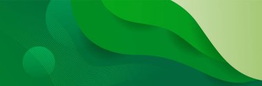 Yeşil soyut arka plan. Vektör soyut grafik tasarım pankart şablonu.