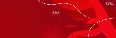 Kırmızı soyut afiş arka planı. Vektör soyut grafik tasarım pankart şablonu.