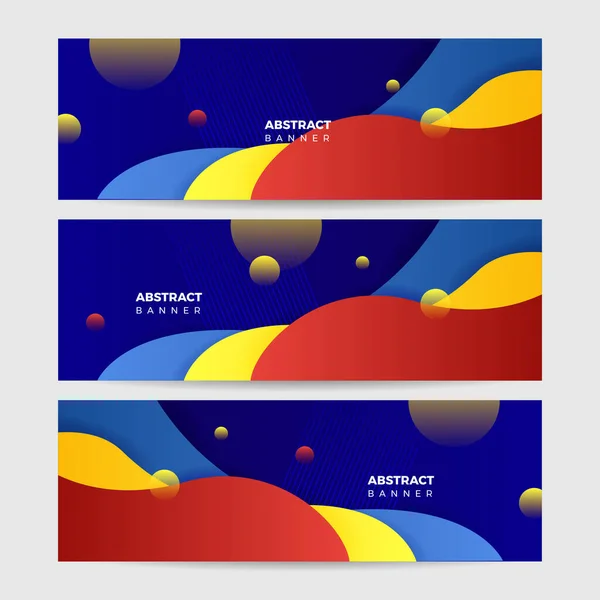 Abstrakte Bunte Polygon Banner Design Vorlage — Stockvektor