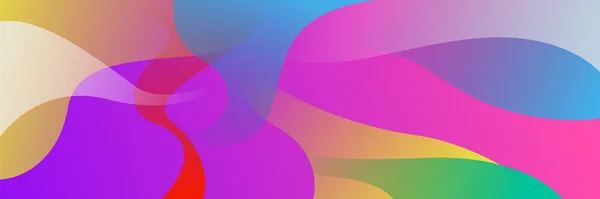 Plantilla Diseño Banner Polígono Colorido Abstracto — Vector de stock
