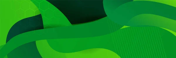 Fundo Abstrato Verde Modelo Fundo Padrão Banner Design Gráfico Abstrato — Vetor de Stock