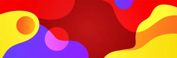 Kleurrijke Web Banner Concept Met Drukknop Collectie Horizontale Promotiebanners Met — Stockvector