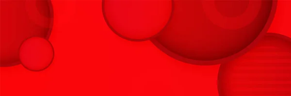 Fondo Banner Abstracto Rojo Vector Abstracto Diseño Gráfico Banner Patrón — Vector de stock