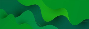 Yeşil soyut afiş arkaplanı. Vektör soyut grafik tasarım pankart şablonu.