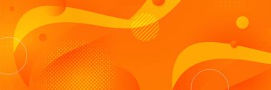 Turuncu soyut afiş arkaplanı. Vektör soyut grafik tasarım pankart şablonu.