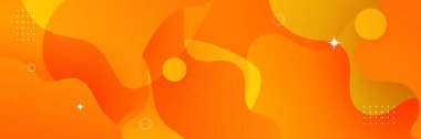 Turuncu soyut afiş arkaplanı. Vektör soyut grafik tasarım pankart şablonu.