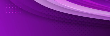 Geniş afiş afiş için koyu mor arka plan. Vektör soyut grafik tasarım pankart şablonu.
