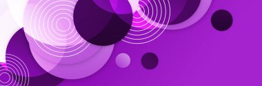 Geniş afiş afiş için koyu mor arka plan. Vektör soyut grafik tasarım pankart şablonu.