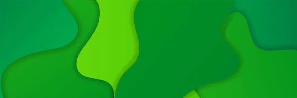 Fundo Banner Abstrato Verde Modelo Fundo Padrão Banner Design Gráfico — Vetor de Stock