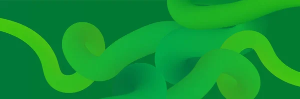 Green Abstract Banner Background Vector Abstract Graphic Design Banner Pattern — Stock Vector