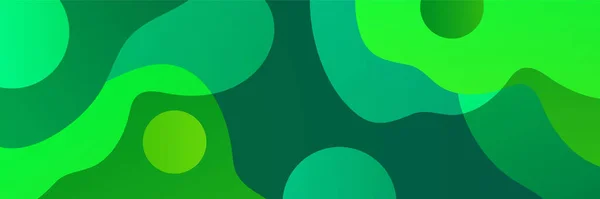 Fondo Banner Abstracto Verde Vector Abstracto Diseño Gráfico Banner Patrón — Vector de stock