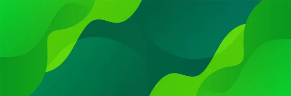 Fundo Banner Abstrato Verde Modelo Fundo Padrão Banner Design Gráfico — Vetor de Stock