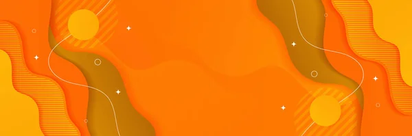 Fond Bannière Abstrait Orange Modèle Vectoriel Abstrait Motif Bannière Conception — Image vectorielle