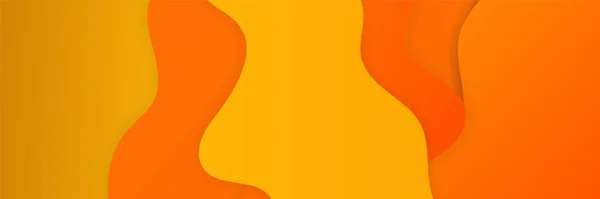 オレンジ色の抽象的なバナーの背景 ベクトル抽象グラフィックデザインバナーパターン背景テンプレート — ストックベクタ