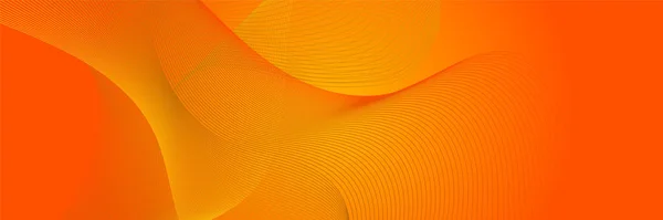 Orange Abstract Banner Background Vector Abstract Graphic Design Banner Pattern — Stock Vector