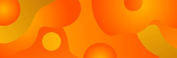 Pomarańczowy Abstrakcyjny Sztandar Wektor Abstrakcyjny Sztandar Projekt Graficzny Szablon Tła — Wektor stockowy
