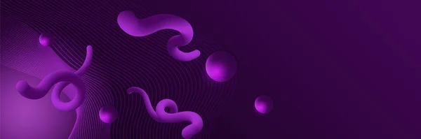 Fond Violet Foncé Pour Une Large Bannière Modèle Vectoriel Abstrait — Image vectorielle