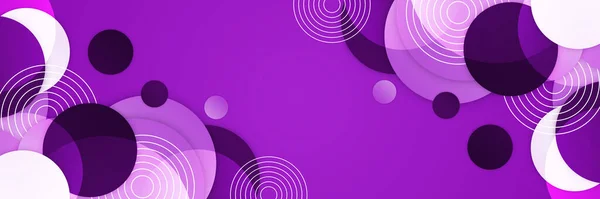 Fond Violet Foncé Pour Une Large Bannière Modèle Vectoriel Abstrait — Image vectorielle